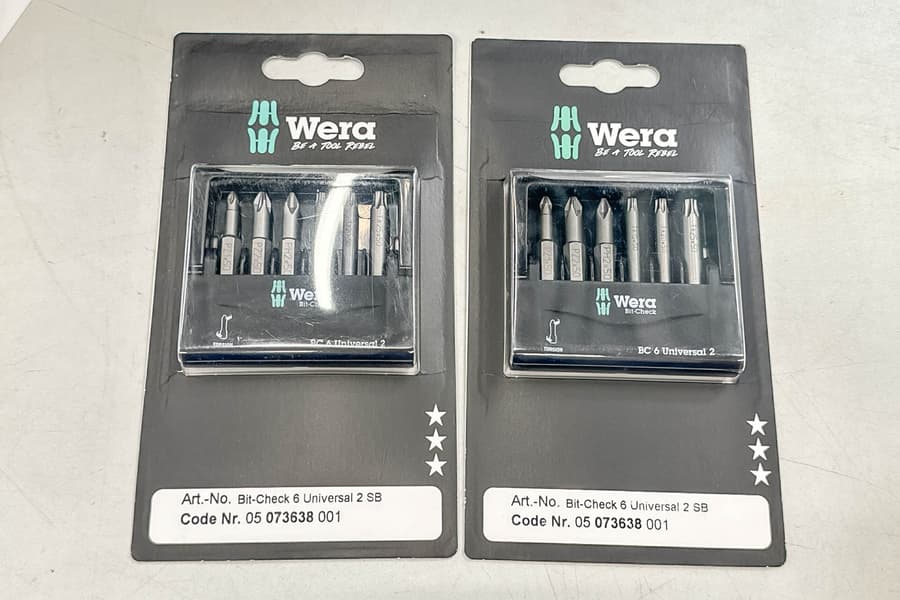 2 Bit-Sets Wera Bit-Check 6